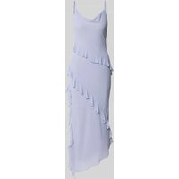 Jake*s Cocktail Cocktailkleid mit Volants und Spaghettiträgern in Lavender, Größe 50 Jake*s Cocktail Cocktailkleid mit Volants und Spaghettiträgern in Lavender, Größe 50 von Jake*s Cocktail
