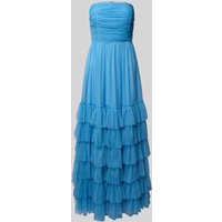 Jake*s Cocktail Maxikleid aus Tüll im Stufen-Look in Jeansblau, Größe 50 von Jake*s Cocktail