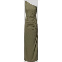 Jake*s Cocktail Schimmerndes Maxikleid mit One-Shoulder-Träger in Oliv, Größe 48 von Jake*s Cocktail