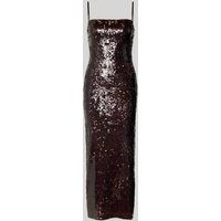 Jake*s Cocktail Slim Fit Cocktailkleid mit Pailletten in Dunkelbraun, Größe 48 von Jake*s Cocktail