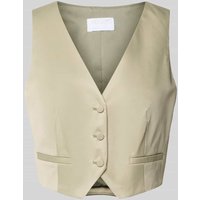 Jake*s Cocktail Weste mit V-Ausschnitt in Khaki, Größe 42 von Jake*s Cocktail