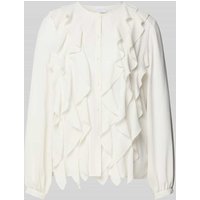 Jake*s Collection Bluse mit Volants in Offwhite, Größe 38 von Jake*s Collection