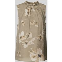 Jake*s Collection Bluse mit floralem Print in Mud, Größe 32 von Jake*s Collection