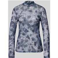Jake*s Collection Blusenshirt mit Stehkragen in Jeansblau, Größe 32 von Jake*s Collection