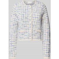 Jake*s Collection Cardigan mit durchgehender Knopfleiste in Bleu, Größe 44 Jake*s Collection Cardigan mit durchgehender Knopfleiste in Bleu, Größe 44 von Jake*s Collection