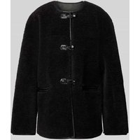 Jake*s Collection Fleecejacke mit Knopfverschluss und Eingrifftaschen in Black, Größe 32 Jake*s Collection Fleecejacke mit Knopfverschluss und Eingrifftaschen in Black, Größe 32 von Jake*s Collection