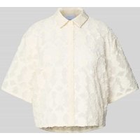 Jake*s Collection Hemdbluse mit Knopfleiste in Offwhite, Größe 32 von Jake*s Collection