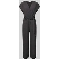Jake*s Collection Jumpsuit mit Strukturmuster in Dunkelgrau, Größe 42 von Jake*s Collection