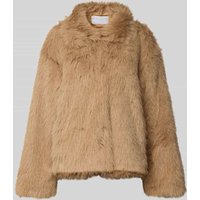 Jake*s Collection Kunstfell-Jacke mit Umlegekragen in Camel, Größe 34 von Jake*s Collection