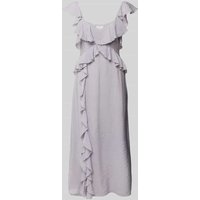 Jake*s Collection Maxikleid mit Volants in Lavender, Größe 42 von Jake*s Collection