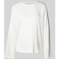 Jake*s Collection Oversized Bluse aus Satin in Offwhite, Größe 34 von Jake*s Collection