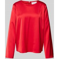 Jake*s Collection Oversized Bluse aus Satin in Rot, Größe 44 von Jake*s Collection