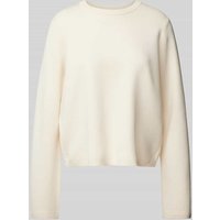 Jake*s Collection Oversized Strickpullover aus Viskose-Mix in Ecru, Größe 46 von Jake*s Collection