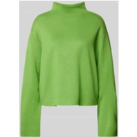 Jake*s Collection Oversized Strickpullover aus Viskose-Mix mit Stehkragen in Apfel, Größe 44 von Jake*s Collection