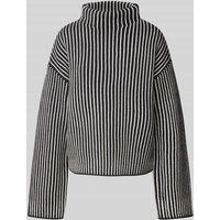 Jake*s Collection Oversized Strickpullover mit Kimonoärmeln in Black, Größe 40 von Jake*s Collection