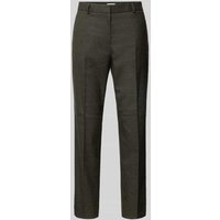 Jake*s Collection Regular Fit Anzughose mit Bügelfalten in Dunkelgruen Melange, Größe 32 von Jake*s Collection