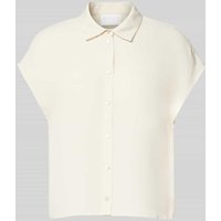 Jake*s Collection Regular Fit Bluse mit Hemdblusenkragen in Ecru, Größe 38 von Jake*s Collection