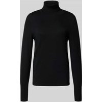 Jake*s Collection Regular Fit Rollkragenpullover in Strick-Optik in Black, Größe XXL von Jake*s Collection
