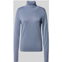 Jake*s Collection Regular Fit Rollkragenpullover in Strick-Optik in Rauchblau, Größe XXL von Jake*s Collection