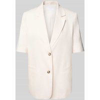 Jake*s Collection Relaxed Fit Blazer mit Leinen-Anteil in Beige, Größe 34 von Jake*s Collection