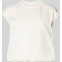Jake*s Collection Relaxed Fit Blusenshirt mit Kappärmeln in Beige, Größe 36 von Jake*s Collection