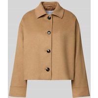 Jake*s Collection Relaxed Fit Jacke mit Woll-Anteil und Umlegekragen in Camel, Größe 36 von Jake*s Collection