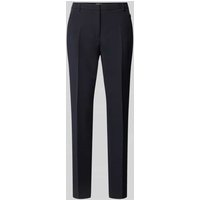 Jake*s Collection Slim Fit Hose in unifarbenem Design in Marine, Größe 38 von Jake*s Collection