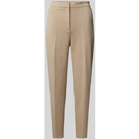 Jake*s Collection Slim Fit Stoffhose mit Bügelfalten in Sand, Größe 36 von Jake*s Collection
