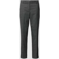 Jake*s Collection Stoffhose mit Gitterkaro in Anthrazit, Größe 34 von Jake*s Collection