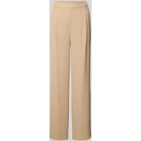 Jake*s Collection Straight Leg Stoffhose mit Bundfalten in Sand, Größe 46 von Jake*s Collection