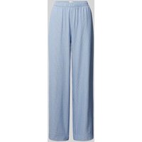 Jake*s Collection Straight Leg Stoffhose mit Strukturmuster in Blau, Größe 32 von Jake*s Collection