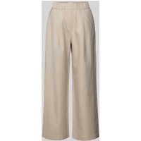 Jake*s Collection Straight Leg Stoffhose mit elastischem Bund in Kitt, Größe 32 von Jake*s Collection