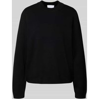 Jake*s Collection Strickpullover mit Rundhalsausschnitt in Black, Größe XXL von Jake*s Collection