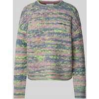 Jake*s Collection Strickpullover mit Rundhalsausschnitt in Pink, Größe 38 von Jake*s Collection