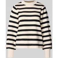 Jake*s Collection Strickpullover mit gerippten Abschlüssen in Offwhite, Größe XXL von Jake*s Collection