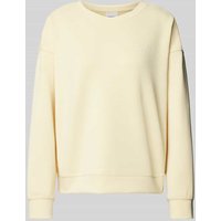 Jake*s Collection Sweatshirt mit gerippten Abschlüssen in Gelb, Größe 46 von Jake*s Collection