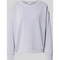 Jake*s Collection Sweatshirt mit gerippten Abschlüssen in Lavender, Größe 42 von Jake*s Collection