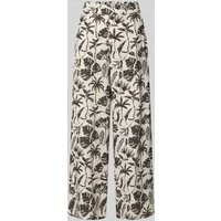 Jake*s Collection Wide Leg Stoffhose mit Eingrifftaschen in Beige, Größe 44 von Jake*s Collection
