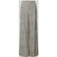 Jake*s Collection Wide Leg Stoffhose mit Eingrifftaschen in Ecru, Größe 32 von Jake*s Collection