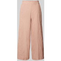 Jake*s Collection Wide Leg Stoffhose mit Motiv-Stitching in Lachs, Größe 32 von Jake*s Collection