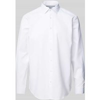 Jake*s Regular Fit Business-Hemd mit Knopfleiste in Weiss, Größe 41/42 von Jake*s