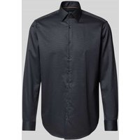 Jake*s Regular Fit Business-Hemd mit Kentkragen in Anthrazit, Größe 37/38 von Jake*s