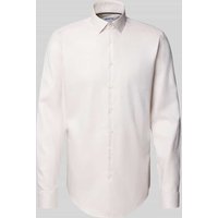 Jake*s Slim Fit Businesshemd mit extra langem Arm in Taupe, Größe 43/44 von Jake*s