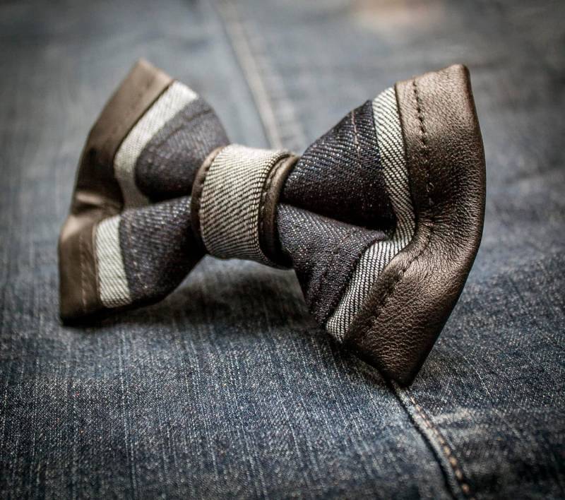 Jeans & Leder Fliege von JakeSimp