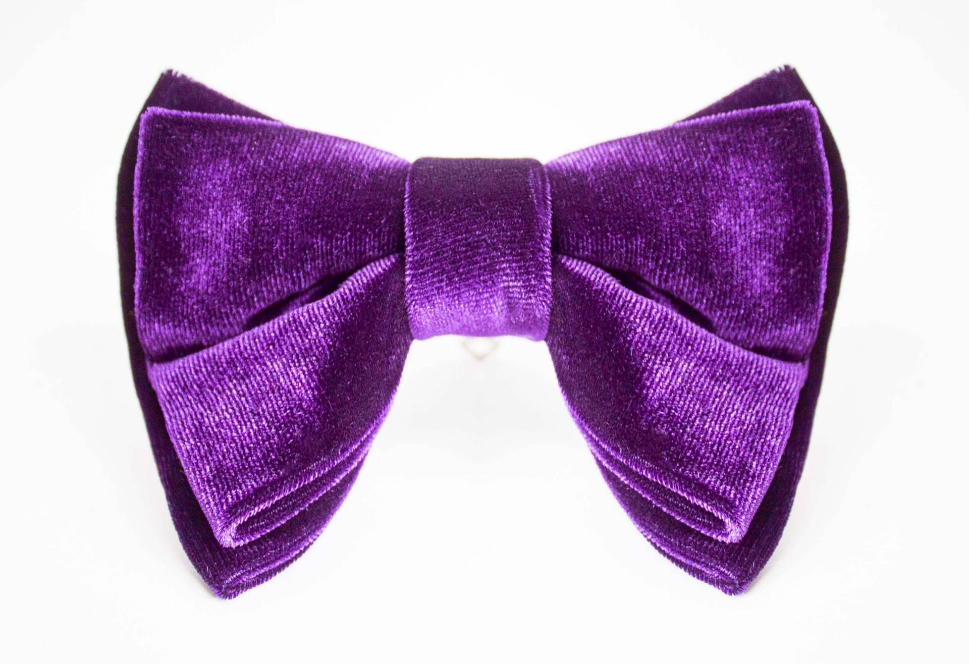 Lila Samt Fliege von JakeSimp