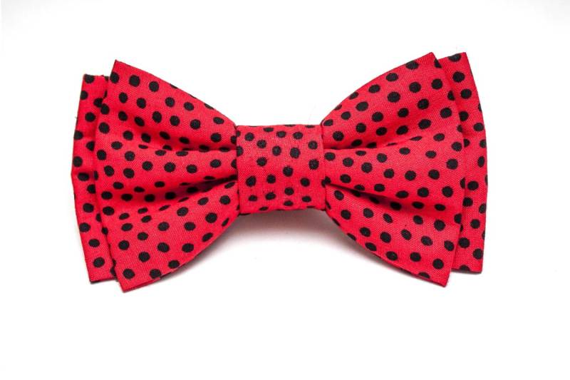 Schwarz & Rot Polka Dotted Fliege Schwarz & Rot Polka Dotted Fliege von JakeSimp
