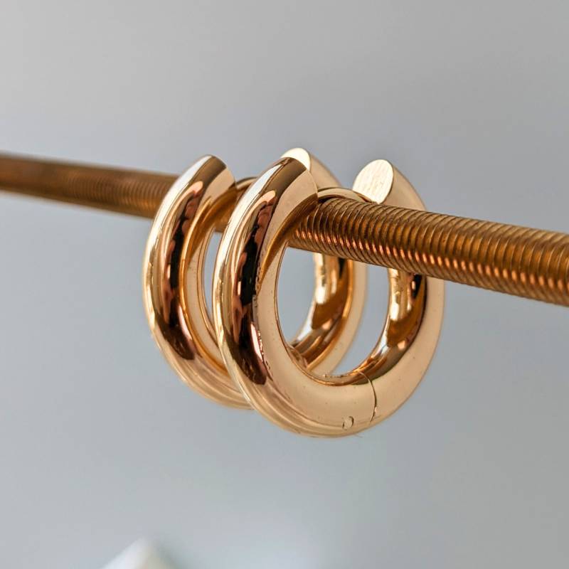 Creolen 18K Vergoldete Kleine Hoop Ohrringe Creolen 18K Vergoldete Kleine Hoop Ohrringe von JakiJewelry