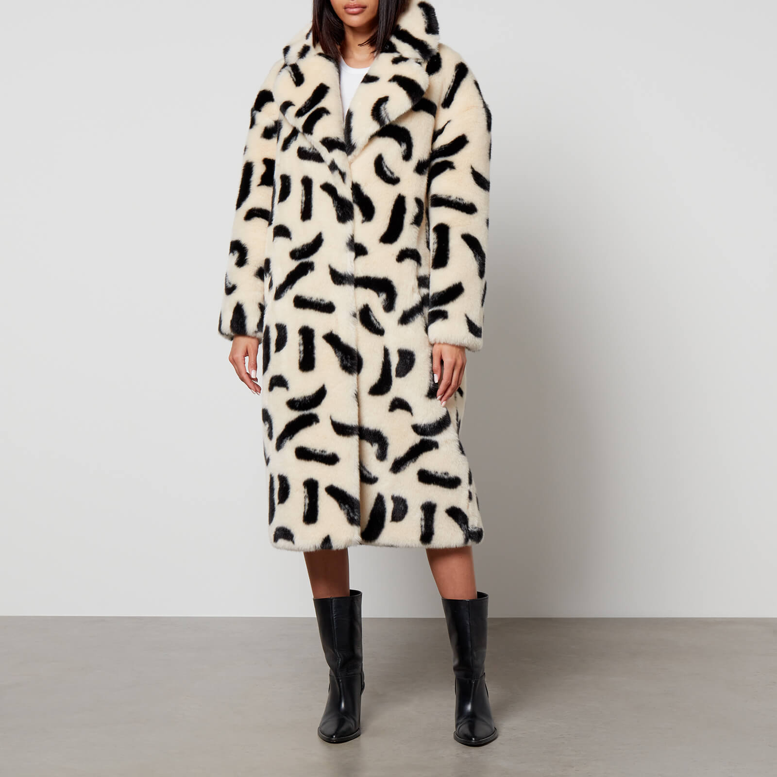 Jakke Katie Printed Faux Fur Coat - M von Jakke