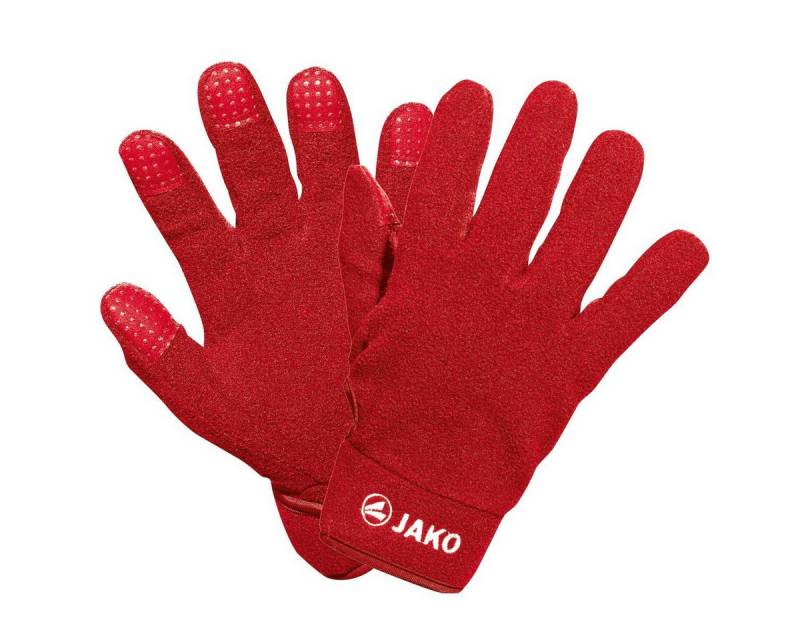 Jako Feldspielerhandschuhe Fleece (100% Polyester, schnelltrocknend) rot - 1 Paar von Jako