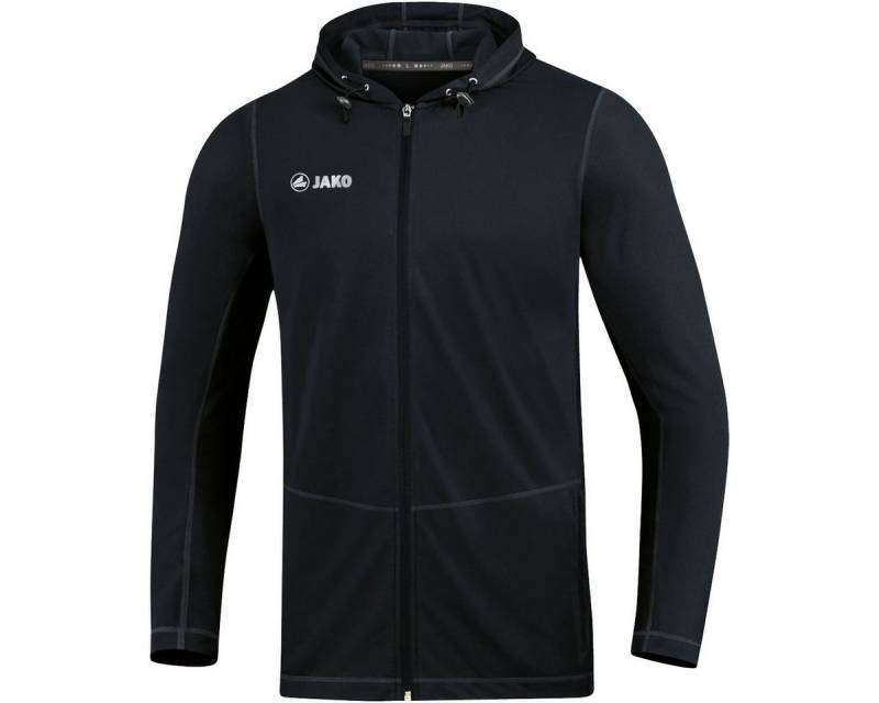 Jako Kapuzenpullover Laufjacke (Full-Zip Kapuzenjacke) Run 2.0 schwarz Herren von Jako